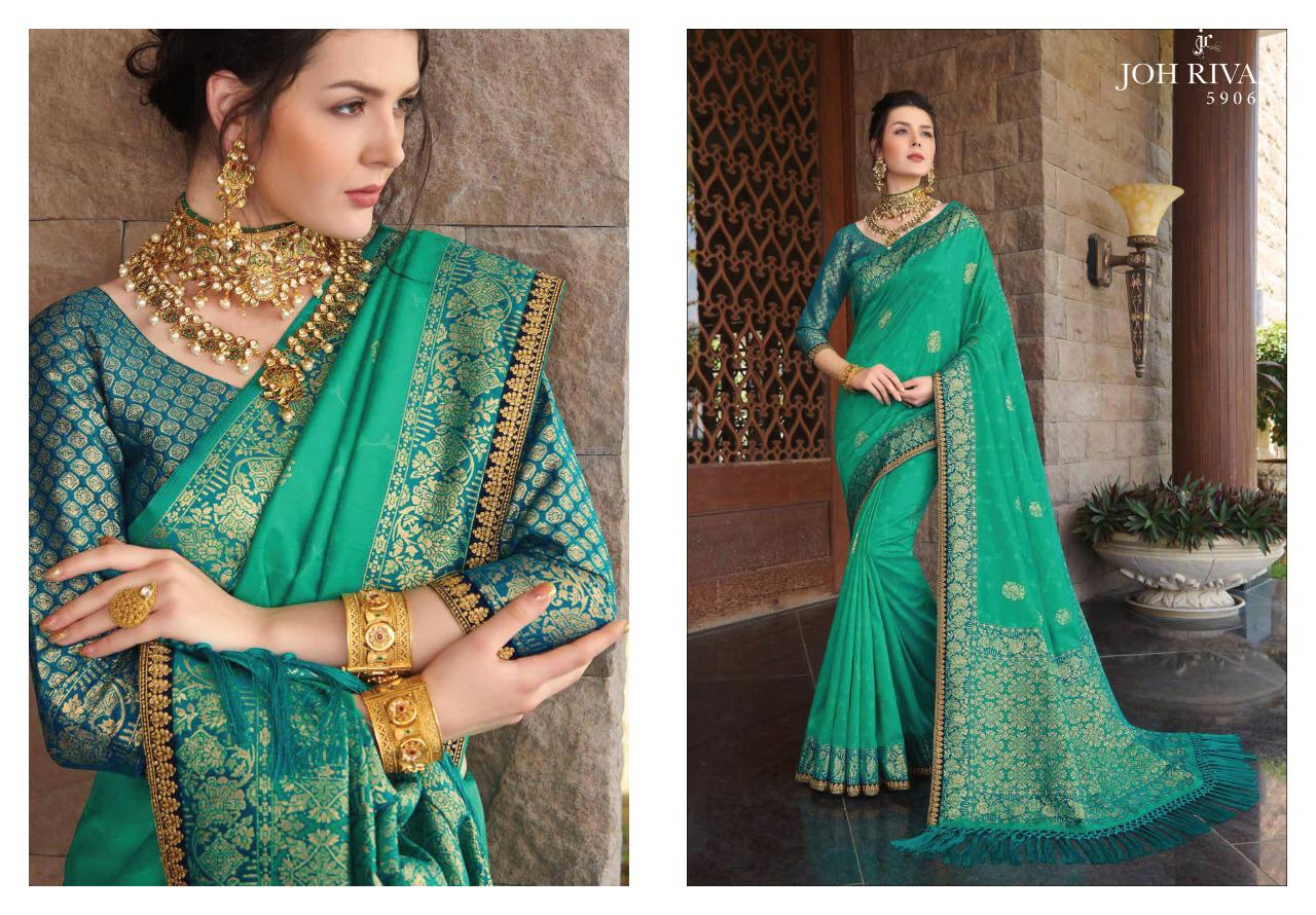 Joh Rivaah Jewel 5901 Wedding Wear Silk Designer Heavy Saree Collection